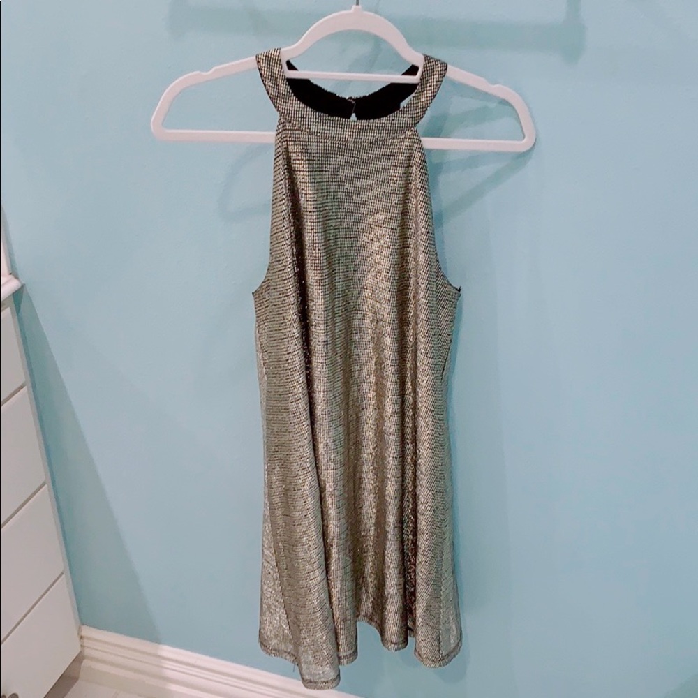 Gold Mini Dress